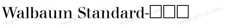 Walbaum Standard字体转换